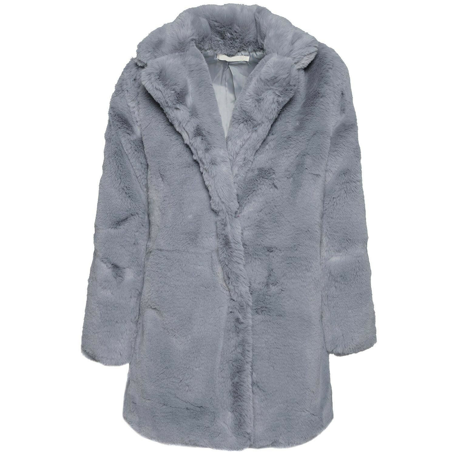 Faux Fur Gorgeous Grey Jassen Comegetfashion