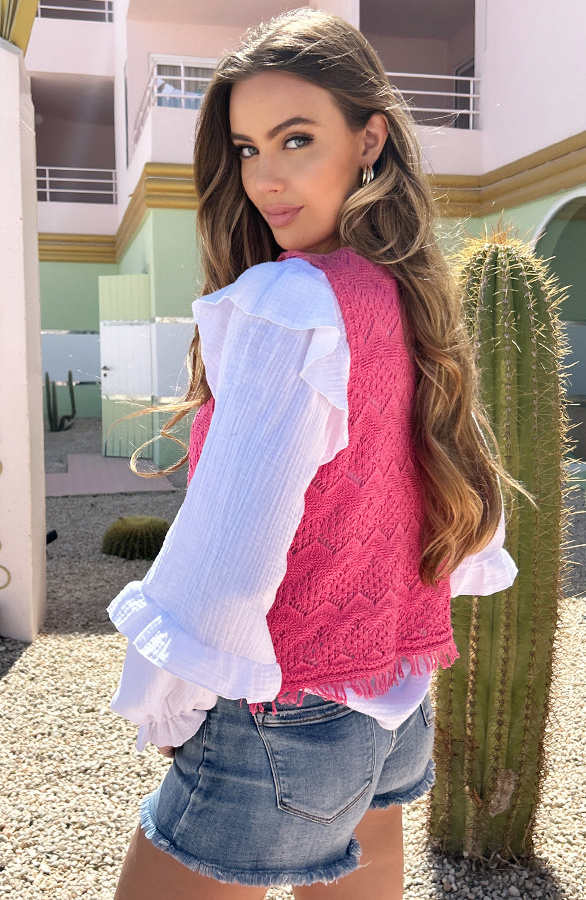 Knitted-Gilet-Amira-Candy-Pink-5