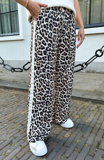 Bies Broek Straight Leg Lucy Leopard