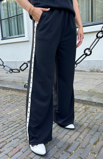 Bies Broek Straight Leg Lucy Zwart