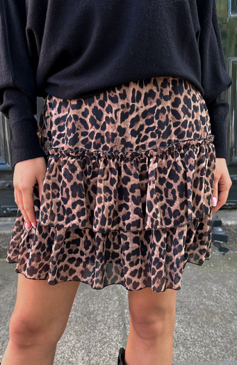 Leopard Laagjes Rok Cecile